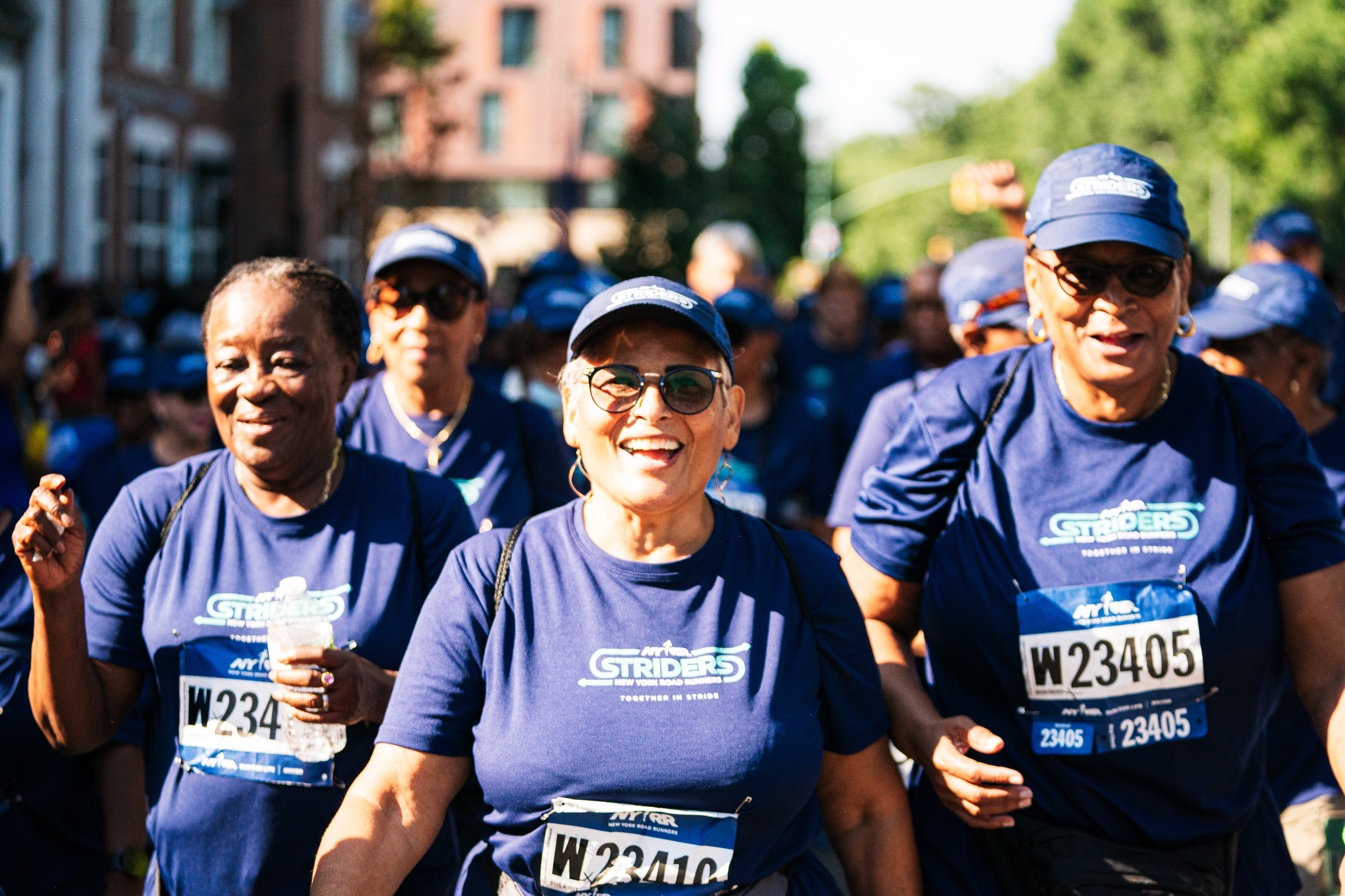 Harlem Week brings runners back to the streets for the Percy Sutton 5K 3 The NYRR Striders participate in the 2023 Percy Sutton Harlem 5K in Harlem, New York City.
