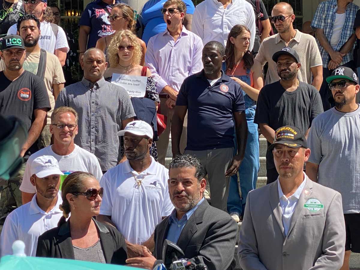 Fernando Pena and Suzanne Furbote, owners of Late Bloomers in Queens, say their state-approved dispensary location is now out of compliance due to the recent change in proximity rules. Pena urged Governor Hochul to intervene before their business faces closure.