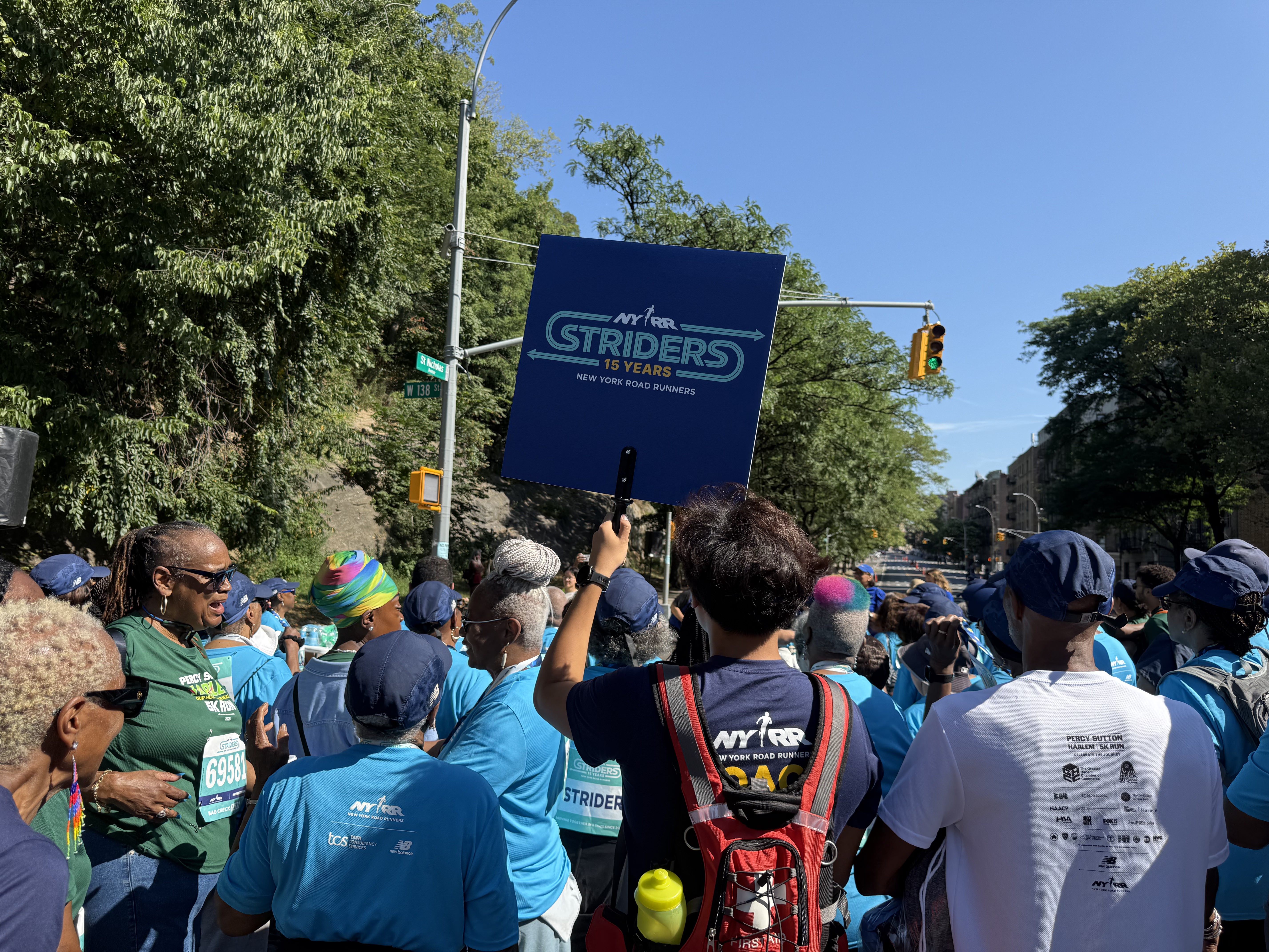 The Striders gear up for the race.