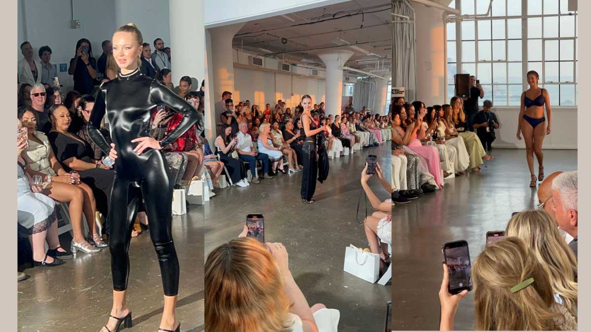 models walking the runway at Curve New York