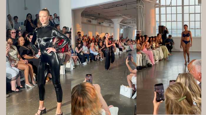 models walking the runway at Curve New York