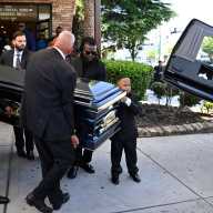 Brooklyn security guard killed in Midtown mass shooting laid to rest as a hometown hero 17 child and pallbearers carry casket of Midtown mass shooting victim