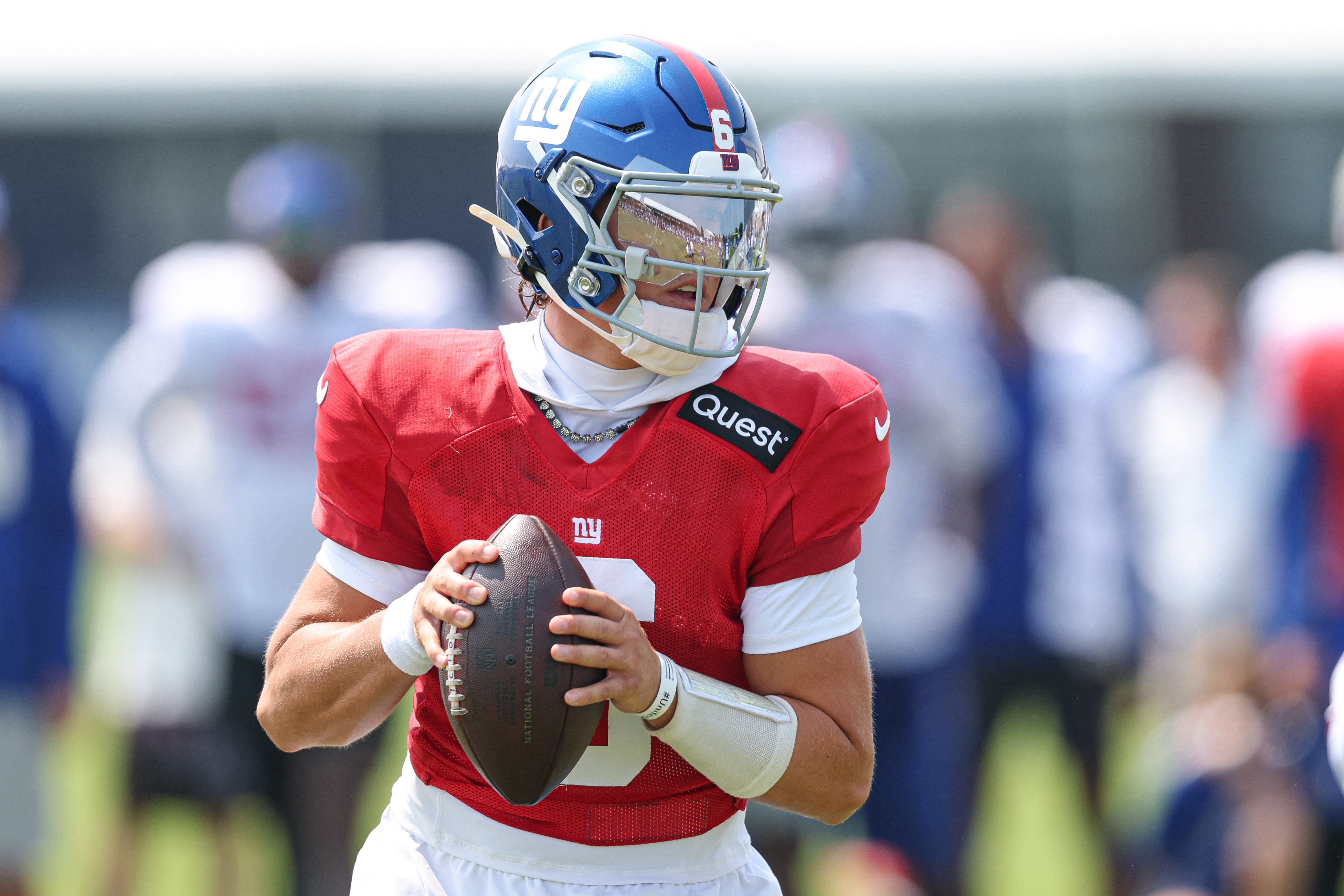 Jaxson Dart Giants training camp