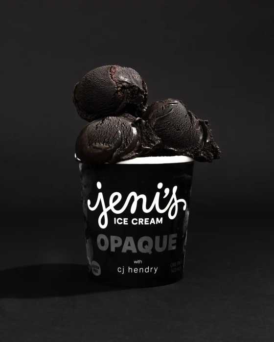 black ice cream from Jeni's Ice Cream