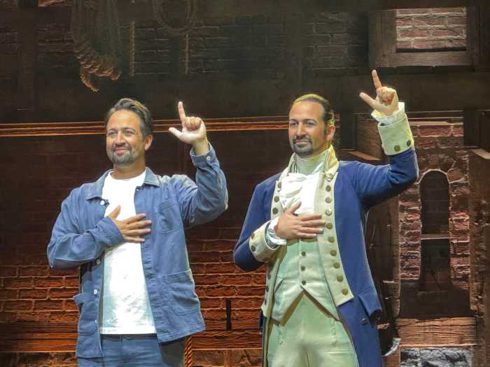 Lin-Manuel Miranda and his wax figure