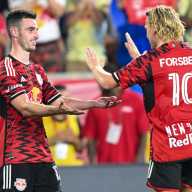 Takeaways from the Red Bulls' hard-fought win over Philadelphia this weekend 19 two Red Bulls players celebrate game-winning goal