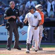 What does Trent Grisham's qualifying offer do to Yankees? 8 Trent Grisham Yankees Astros home run
