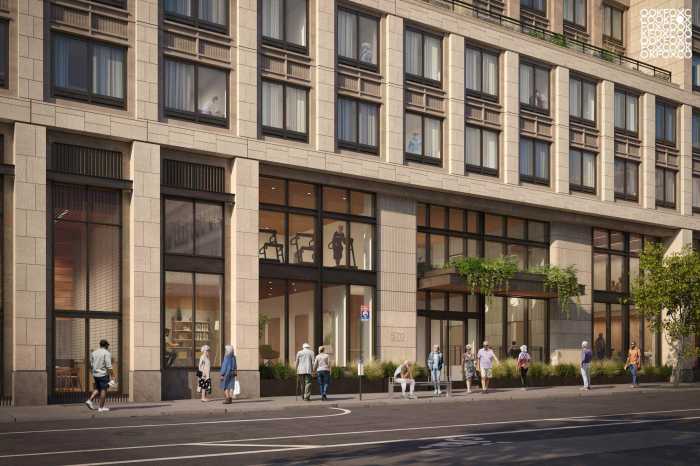 the exterior of 570 Washington St., the site of affordable housing for seniors in the West Village