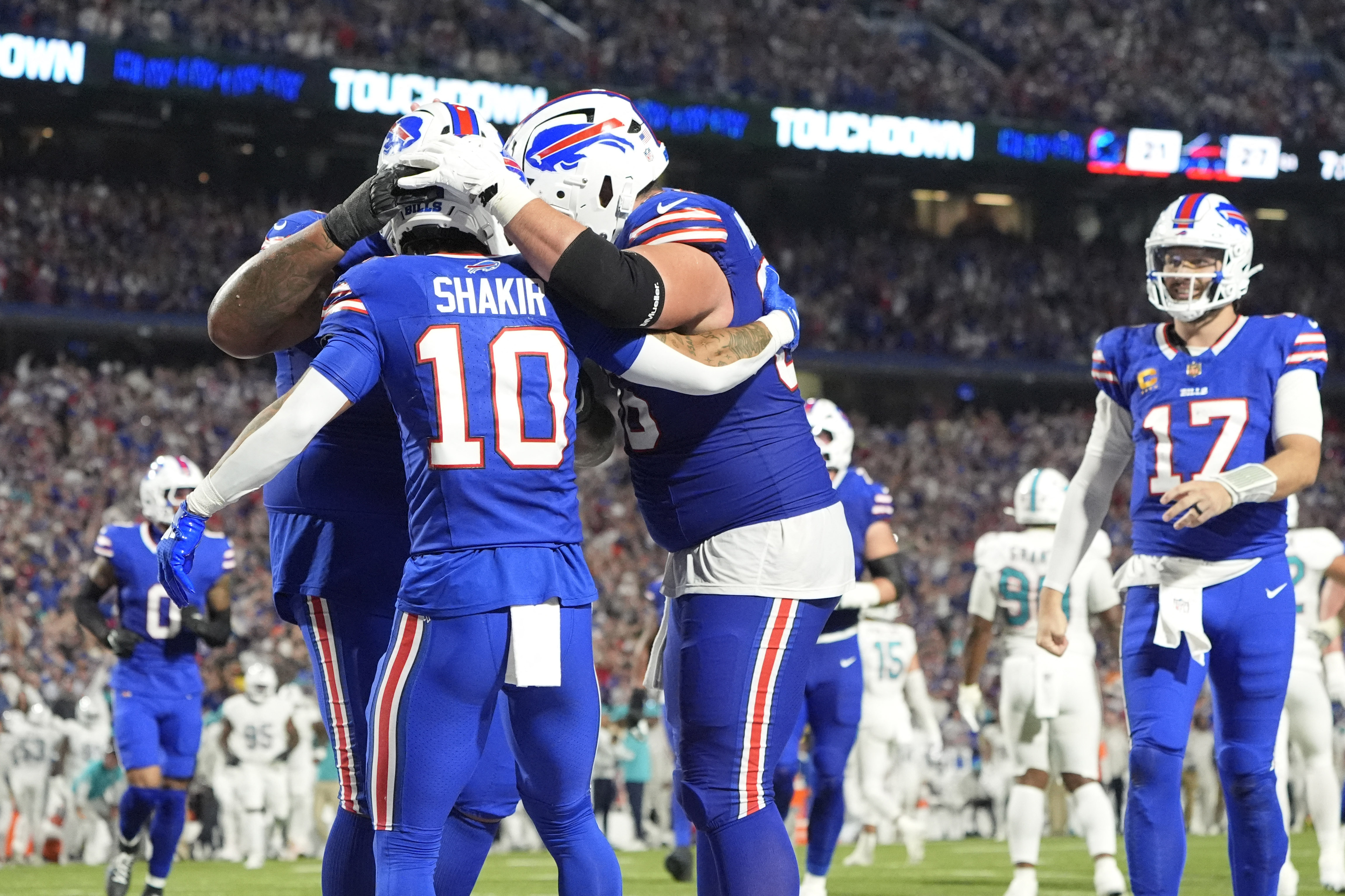 NFL power rankings for Week 4: 0-3 Giants, Jets at bottom 5 Buffalo Bills celebrate Josh Allen