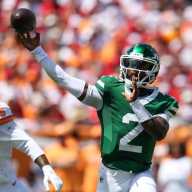 NFL Betting: Jets at Ravens Lines, Odds and Best Bet for Week 12 20 The Jets' Tyrod Taylor completed 26-of-36 passes, and finished with 197 passing yards. He also threw two touchdown passes — more than Mayfield. He rushed eight times for 48 yards.