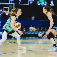 Liberty cruise to win to end regular season on high note 13 September 11th, 2025; New York Liberty defeat the Chicago Sky 91-86 at Wintrust Arena in Chicago, IL (Brandon Todd/New York Liberty)