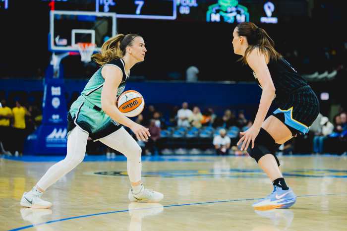September 11th, 2025; New York Liberty defeat the Chicago Sky 91-86 at Wintrust Arena in Chicago, IL (Brandon Todd/New York Liberty)