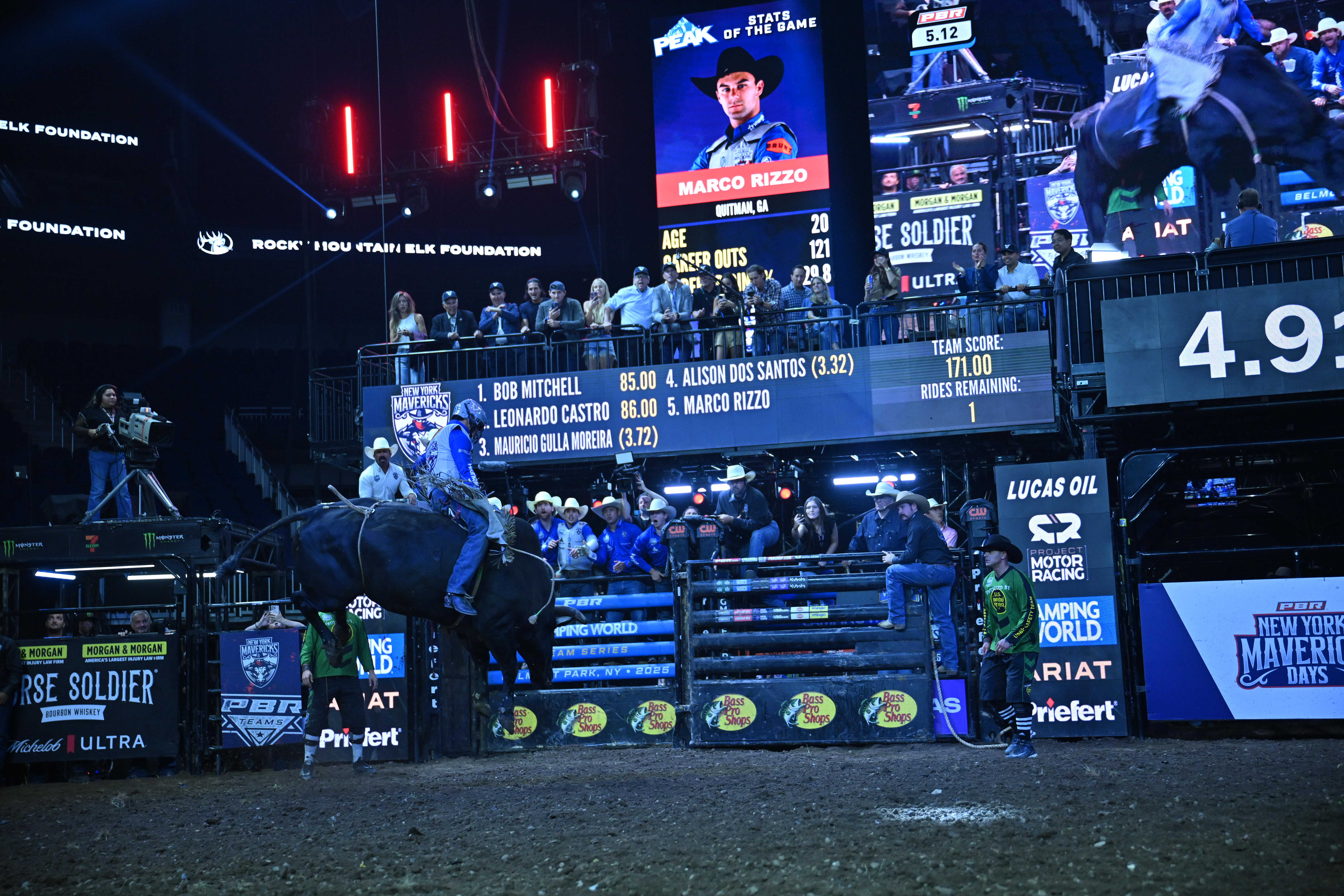 New York Mavericks bring three days of pro bull riding back to New York at UBS Arena 2 Marco Rizzo on night 1 of the Mavericks home stand.