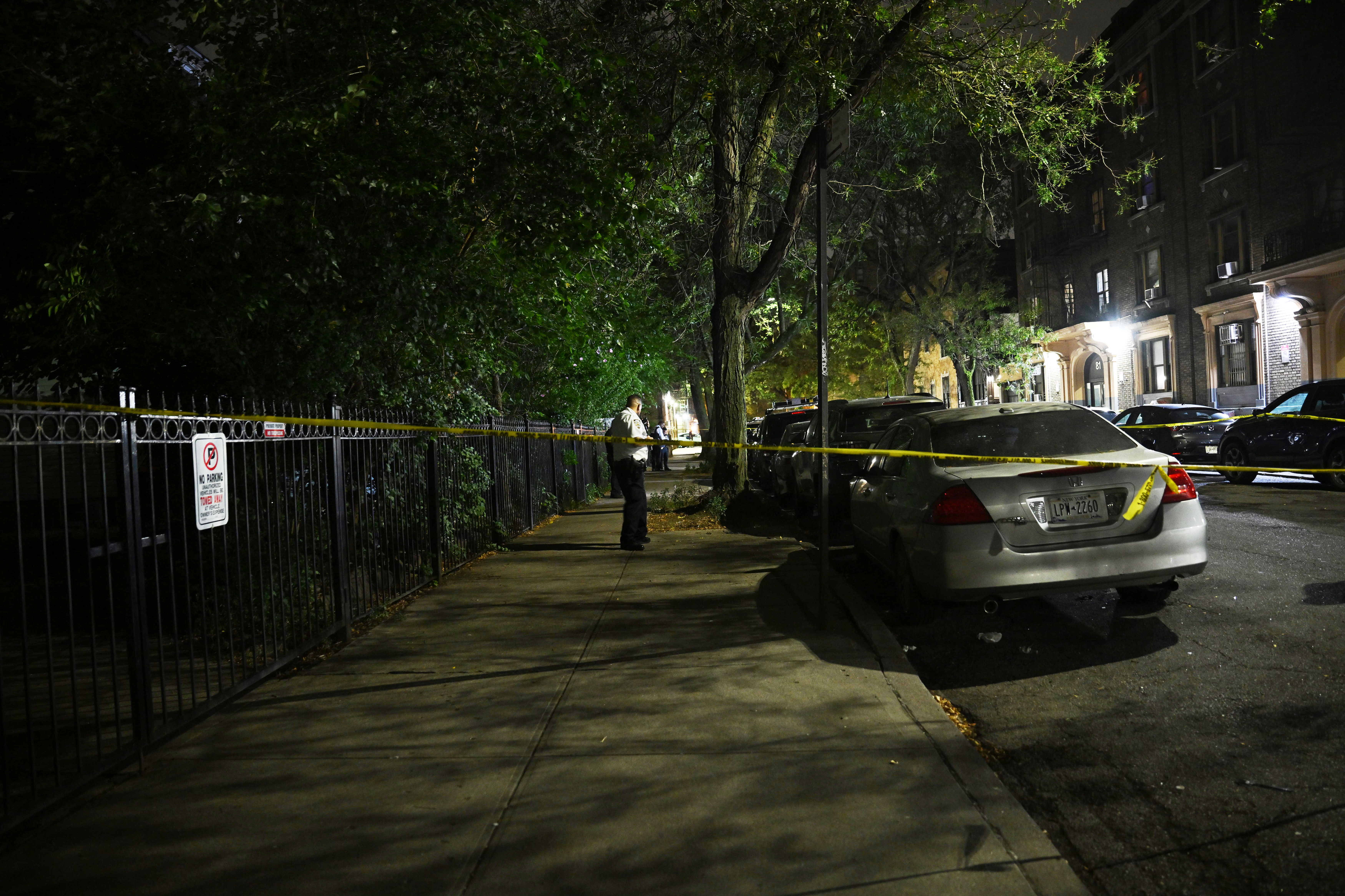 police at the crime scene in Brooklyn