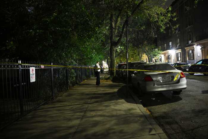 police at the crime scene in Brooklyn