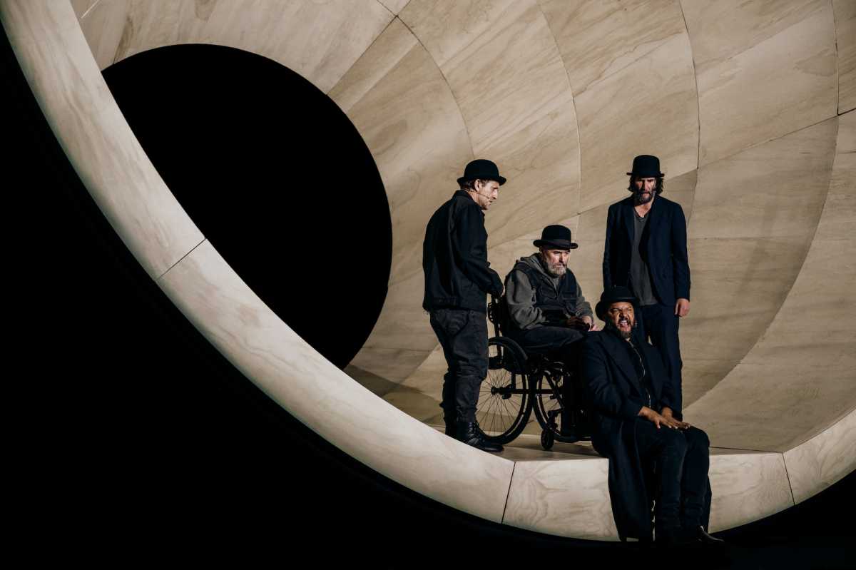 Review | ‘Waiting for Godot’ more excellent than bogus with Keanu Reeves and Alex Winter 2 Keanu Reeves and Alex Winter, forever linked as the slacker duo from “Bill & Ted’s Excellent Adventure” and its sequels, have reunited not for another time-travel comedy but “Waiting for Godot,” Samuel Beckett’s classic existential drama about time stopping, in a place where nothing happens, nothing changes, and the waiting never ends.