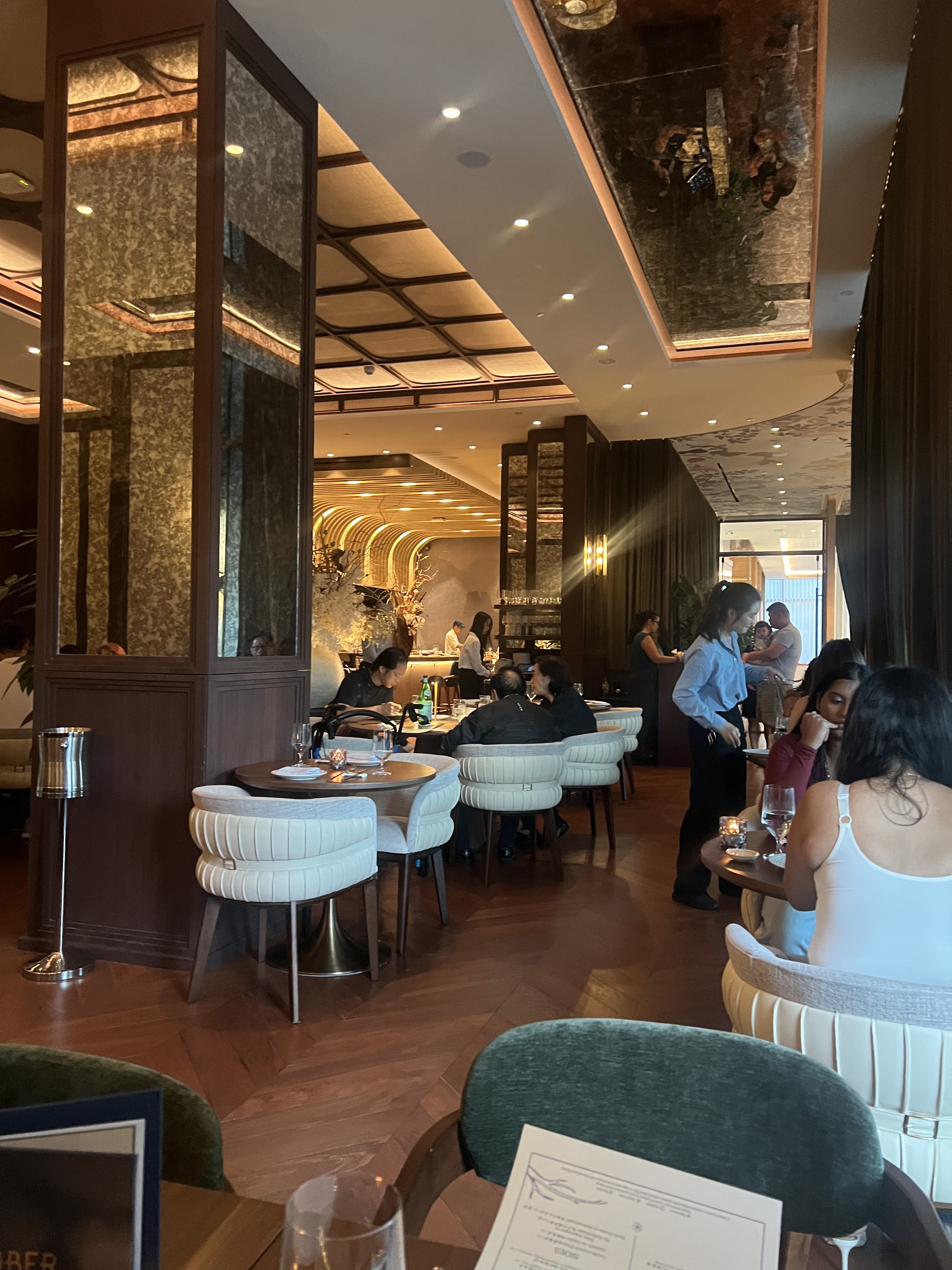 Blu Ember's dining room.