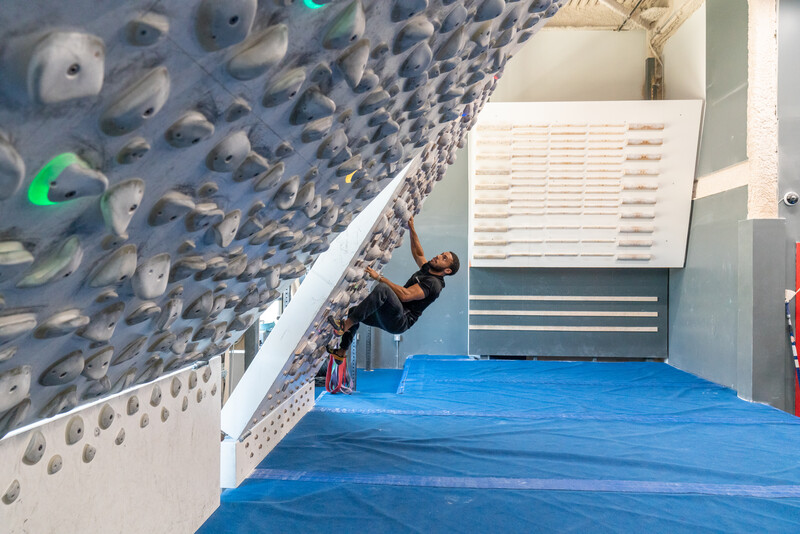 Bouldering at Movement.