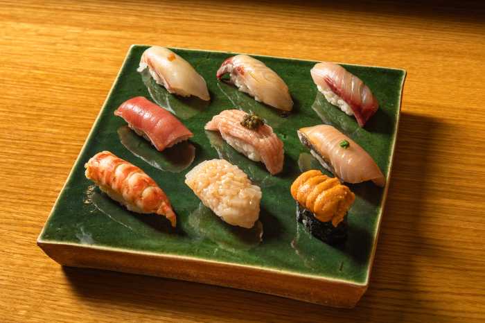 Sushi Ouji assortment of sushi omakase