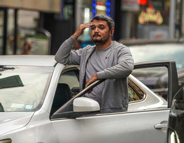 driver in Manhattan annoyed by traffic during UN General Assembly and Congestion pricing