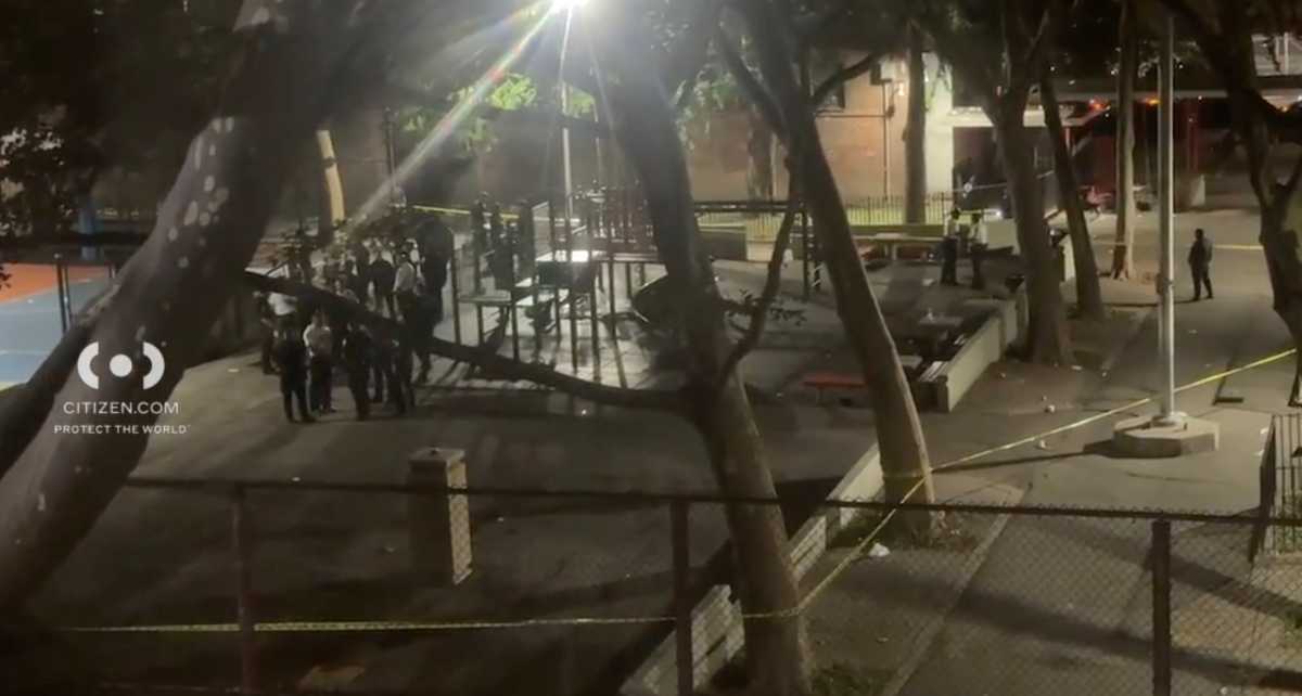 Police investigate scene in Bronx where teen was shot