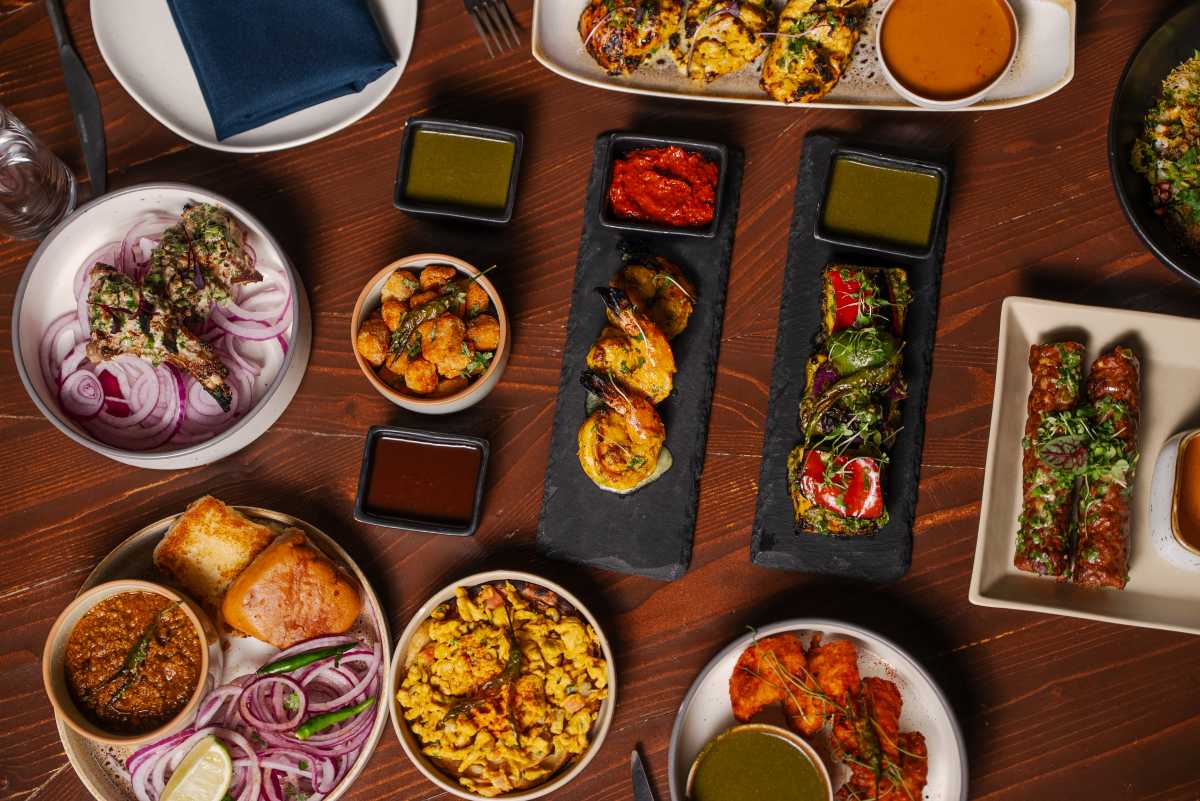 spread of Indian food at INDN NoMad