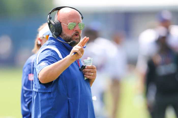 Brian Daboll Giants practice