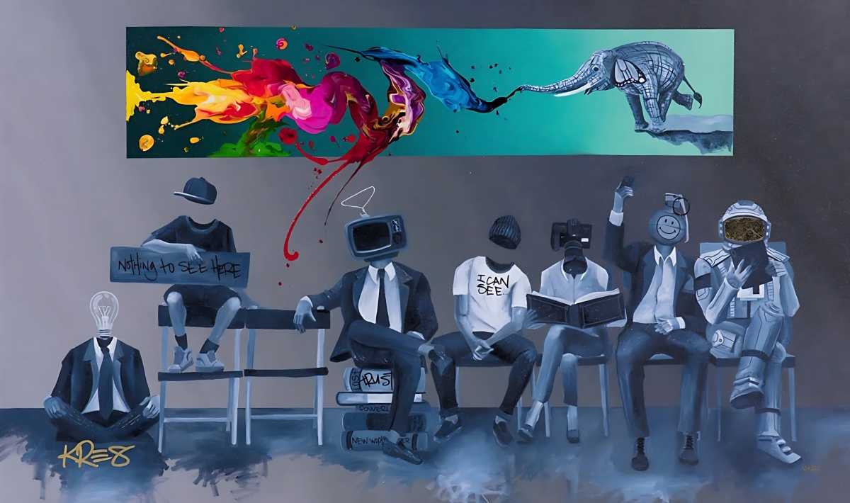 In Kre8's world, graffiti grows wings and glows neon in his modern surrealism | amNewYork