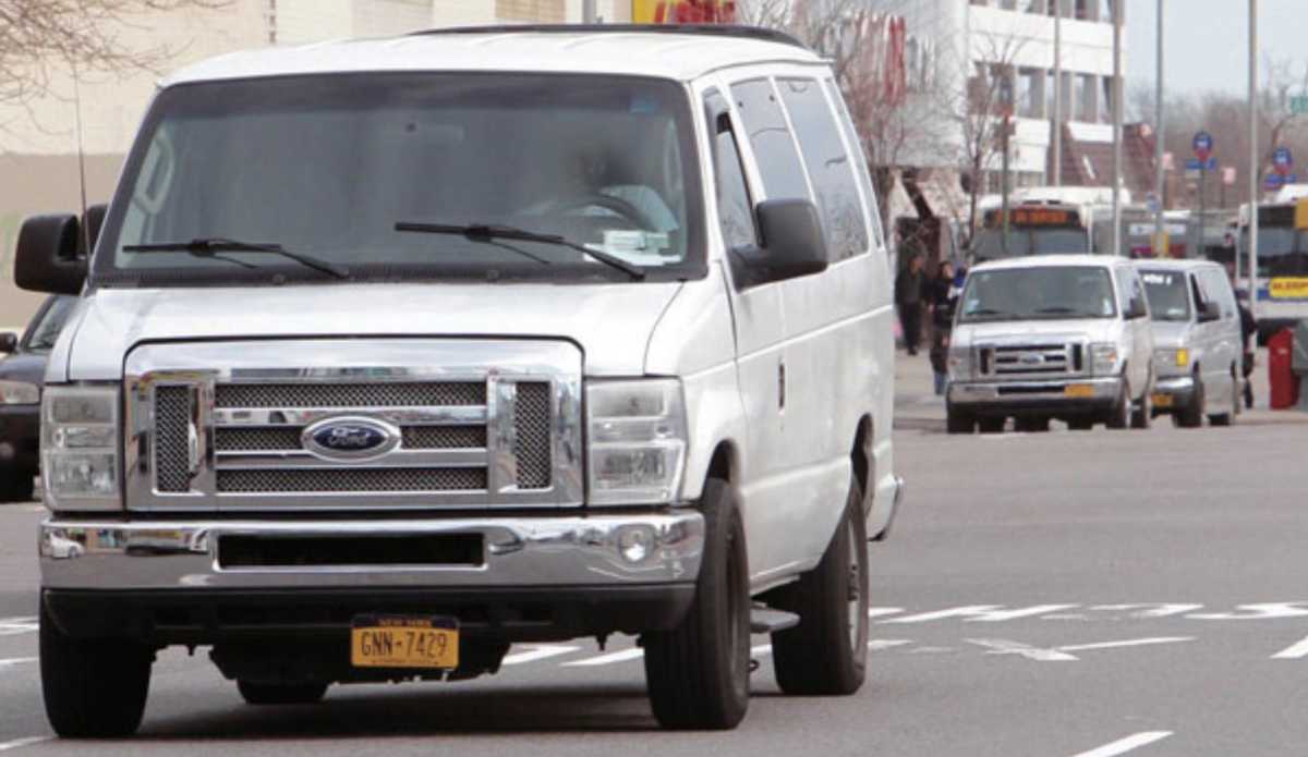 dollar commuter van operating in Brooklyn