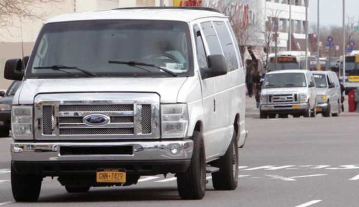 dollar commuter van operating in Brooklyn
