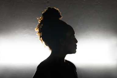 Eisa Davis in silhouette portrait