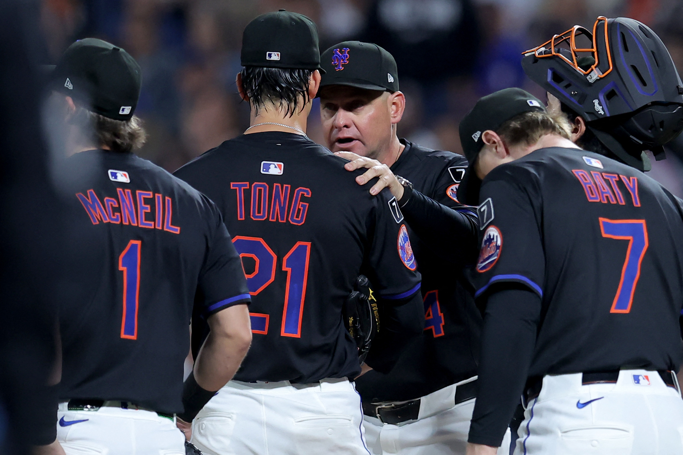 Jonah Tong roars back from nightmare start to shut down Padres: 'It was the total package' 4 Carlos Mendoza JOnah Tong Mets Rangers