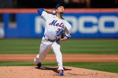 Kodai Senga Mets: Man in white uniform delivers baseball
