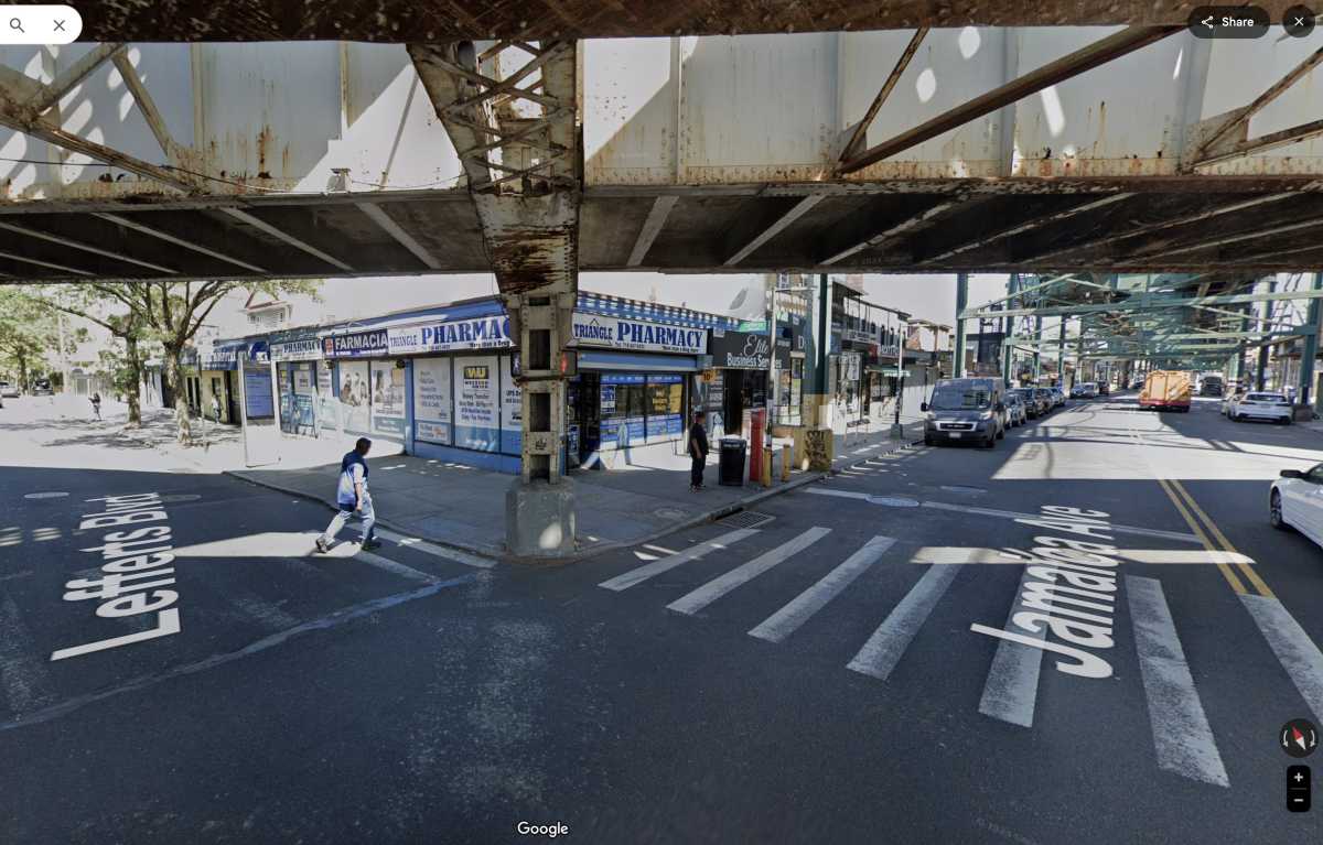 a Queens intersection during the day