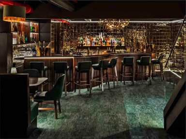 bar at mission ceviche in Manhattan
