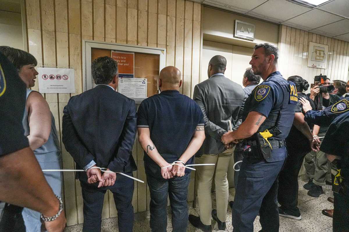 elected officials arrested by ICE agents in federal court