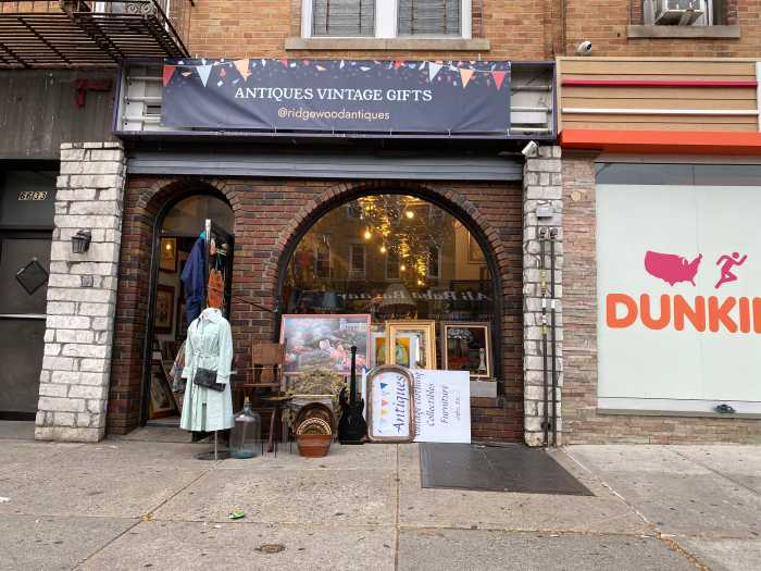 an antique store selling clothes and other items