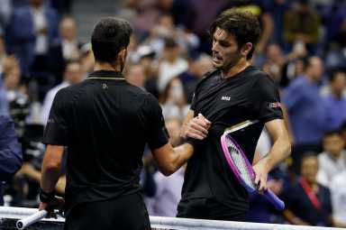 Taylor Fritz Novak Djokovic US Open quarterfinals