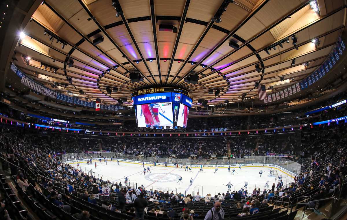 Rangers MSG ice view