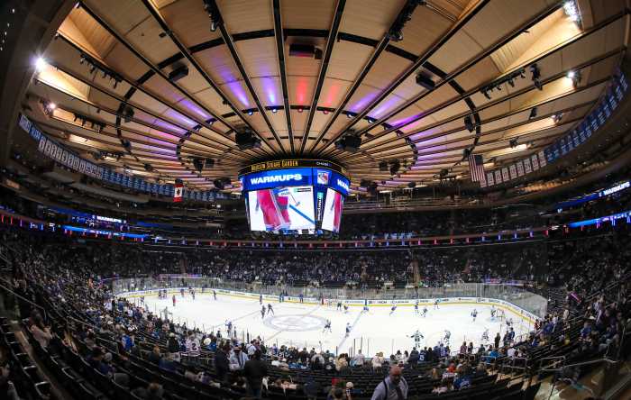 Rangers MSG ice view
