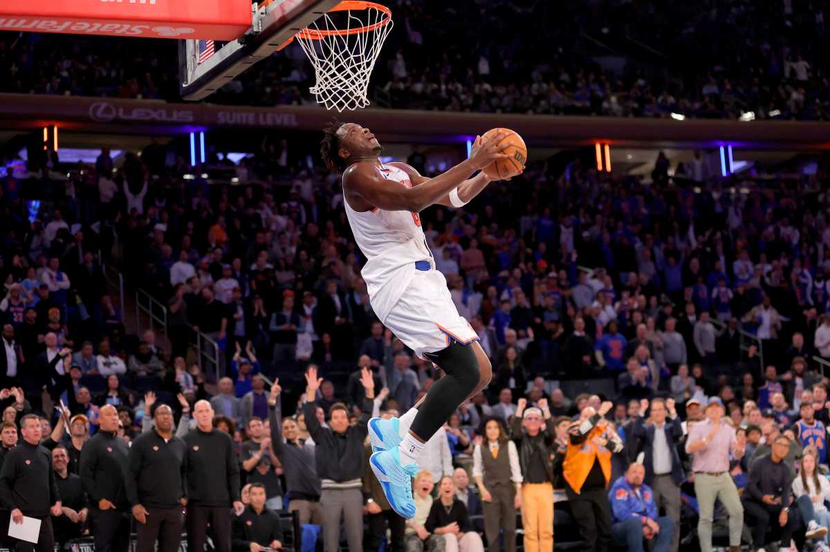 OG Anunoby Knicks Cavaliers dunk