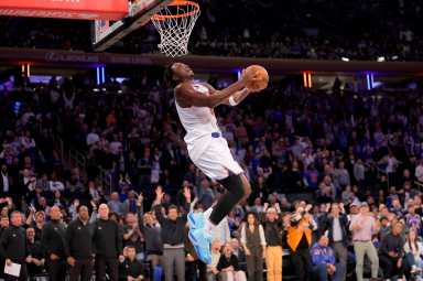 OG Anunoby Knicks Cavaliers dunk