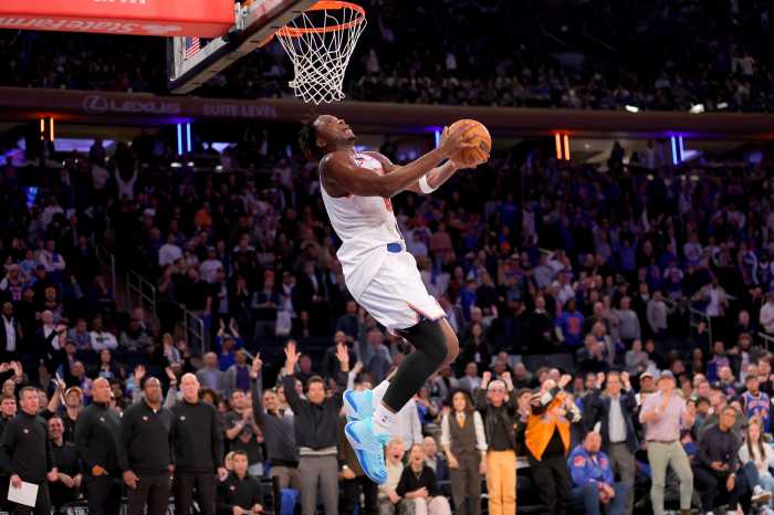 OG Anunoby Knicks Cavaliers dunk