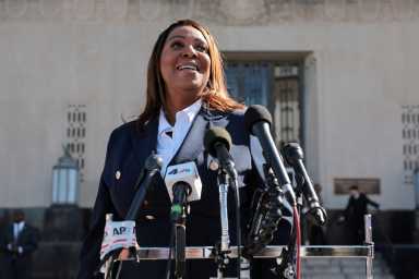 NY Attorney General James seeks dismissal of federal charges, says prosecutor unlawfully appointed 12 New York Attorney General Letitia James speaks to the media after she pleaded not guilty to charges that she defrauded her mortgage lender, outside the U.S. District Court for the Eastern District of Virginia, in Norfolk, Virginia, U.S., October 24, 2025. REUTERS/Jonathan Ernst TPX IMAGES OF THE DAY