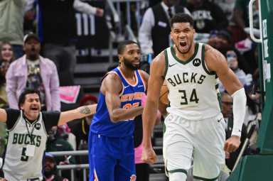 Giannis Antetokounmpo shoots down Knicks trade rumors after showing how much NYK could use Greek Freak 4 Giannis Antetokounmpo Bucks Knicks