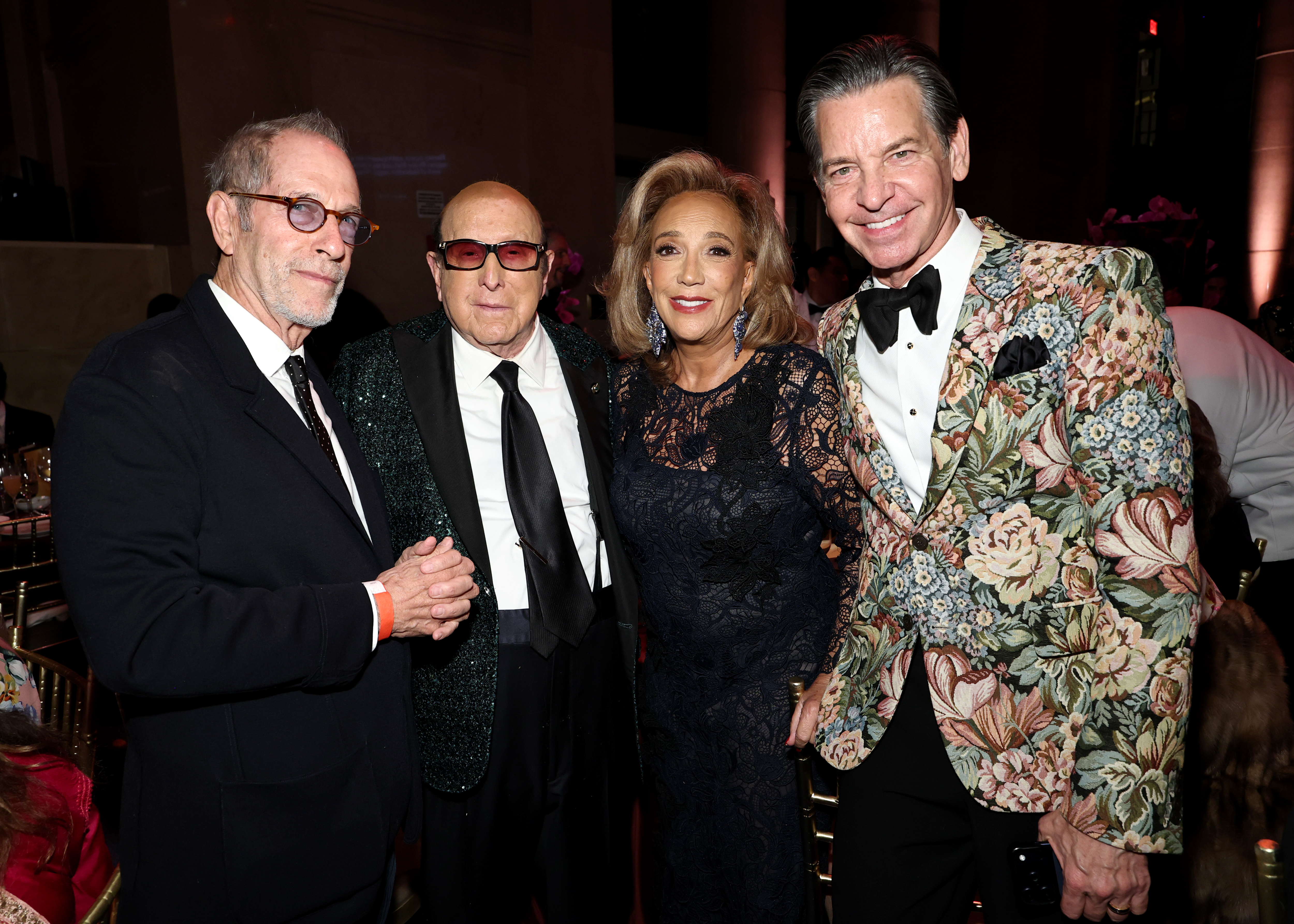(L-R) Stanley Buchtal, Clive Davis, Denise Rich and Greg Schriefer attend as Gabrielle's Angel Foundation Hosts Angel Ball 2025 at Cipriani Wall Street on October 27, 2025 in New York City. 