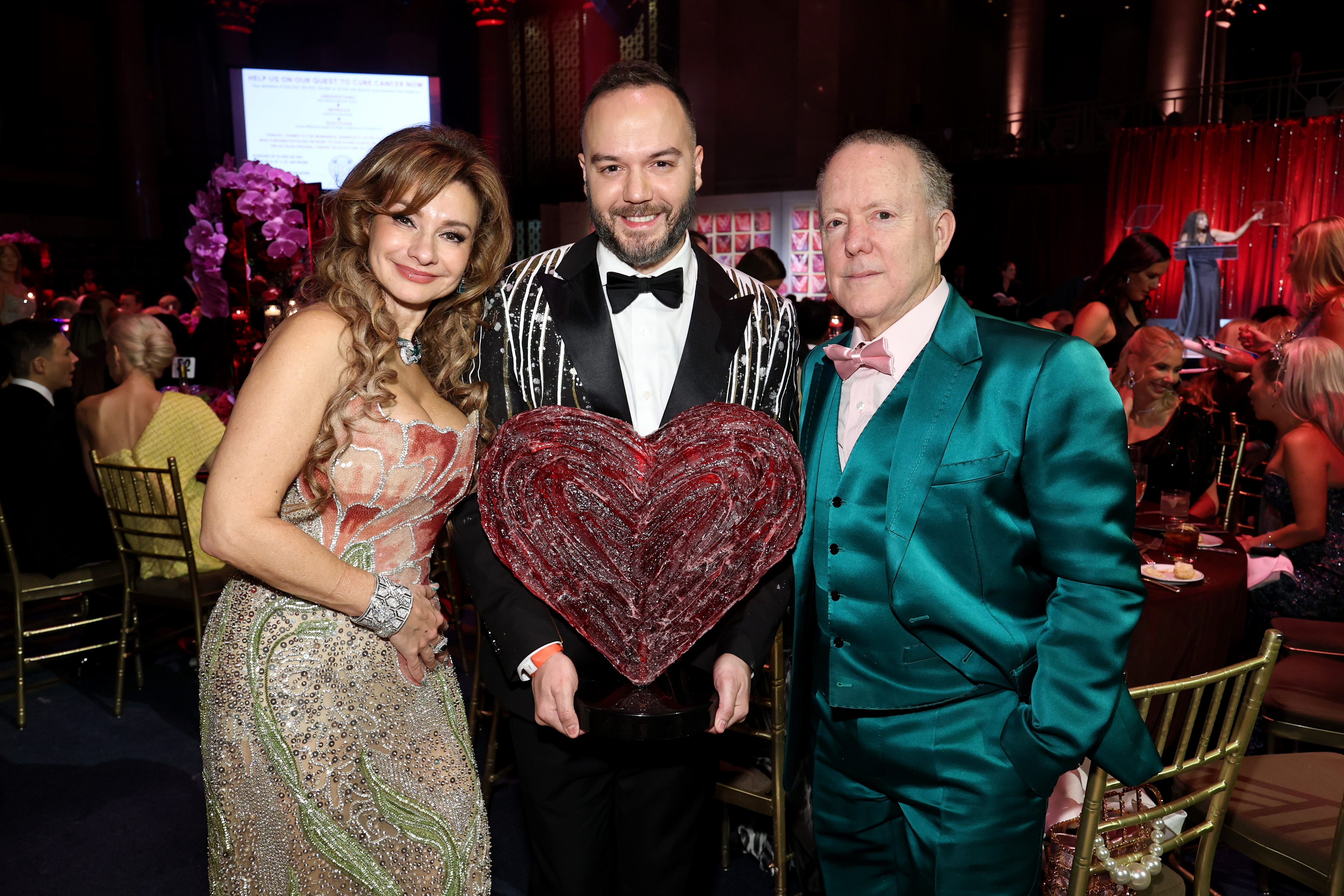 Fer DaSilva (C) attends as Gabrielle's Angel Foundation Hosts Angel Ball 2025 at Cipriani Wall Street on October 27, 2025 in New York City. 