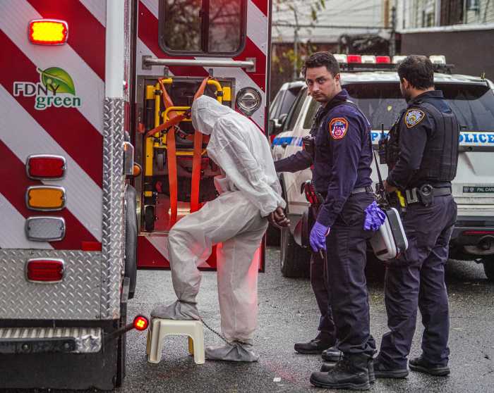 suspect in brooklyn murder walked into the back of an ambulance