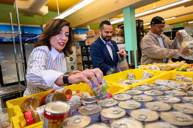 On Thursday, Hochul committed an additional $65 million in new funds for emergency food assistance across the state