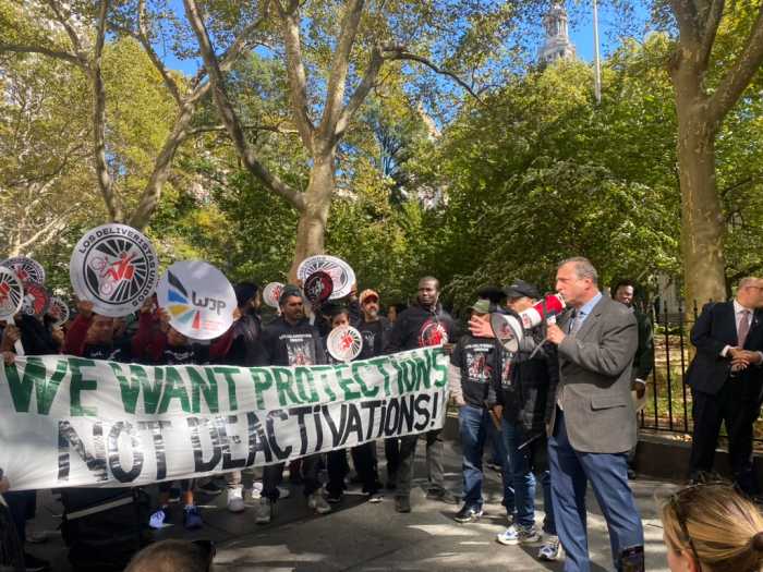 City Comptroller Brad Lander called the spate of deactivations “punishment by billion-dollar corporations”